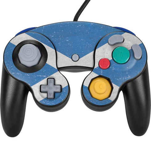 Scotland Flag Distressed Nintendo GameCube Controller Skin