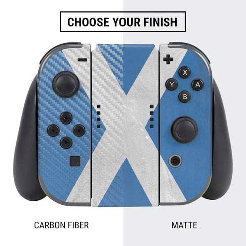 Scotland Flag Distressed Nintendo Switch Bundle Skin