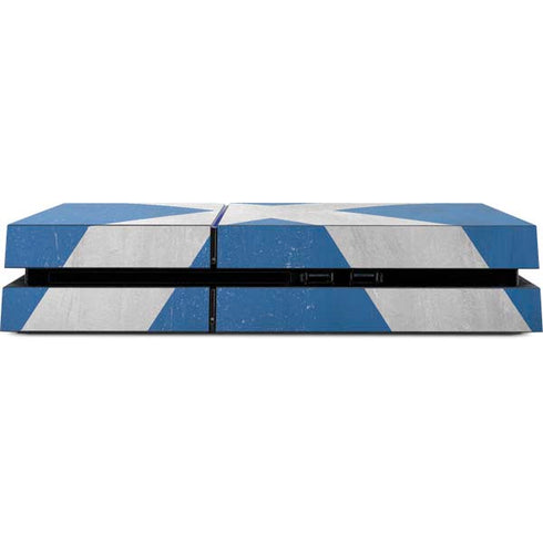 Scotland Flag Distressed PS4 Console Skin