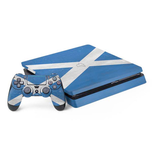 Scotland Flag Distressed PS4 Slim Bundle Skin