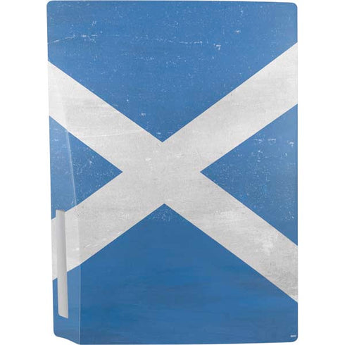 Scotland Flag Distressed PS5 Console Skin