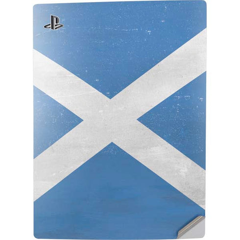 Scotland Flag Distressed PS5 Digital Edition Console Skin