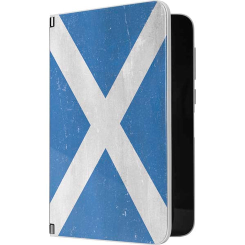 Scotland Flag Distressed Surface Duo Skin