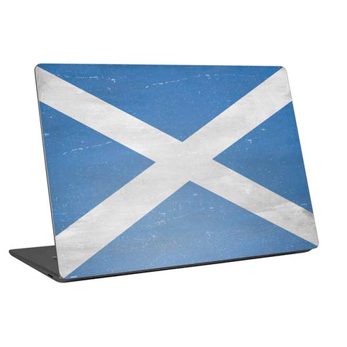 Scotland Flag Distressed Universal Laptop 11in (8.8 x 6.2in) Skin