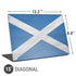 Scotland Flag Distressed Universal Laptop 15in (12.2 x 8.8in) Skin