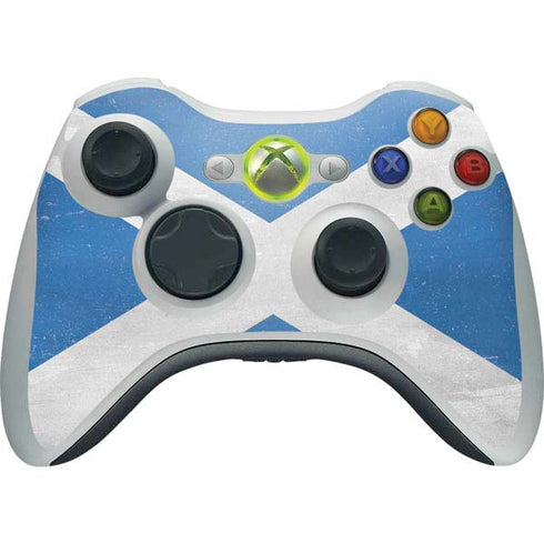 Scotland Flag Distressed Xbox 360 Wireless Controller Skin