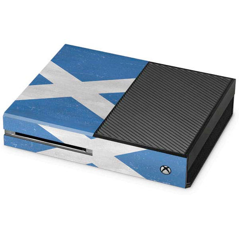 Scotland Flag Distressed Xbox One Console Skin