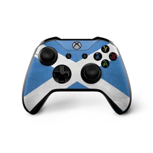 Scotland Flag Distressed Xbox One X Controller Skin