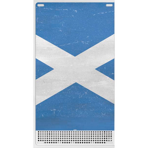 Scotland Flag Distressed Xbox Series S Console Skin