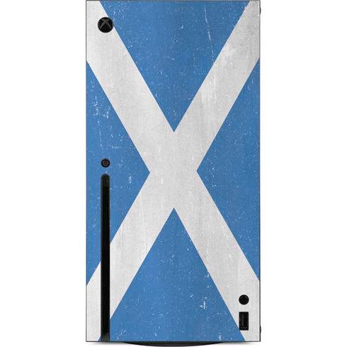 Scotland Flag Distressed Xbox Series X Console Skin