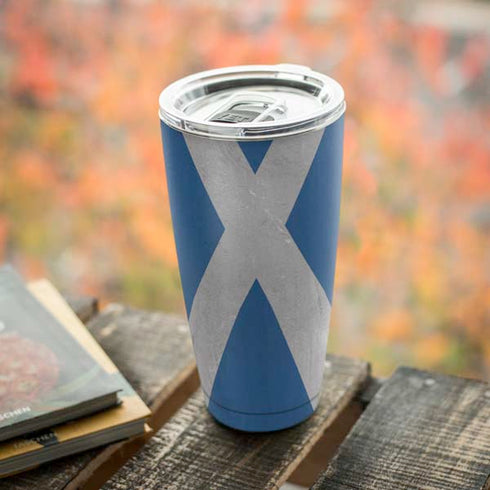 Scotland Flag Distressed Yeti 20oz Tumbler Skin