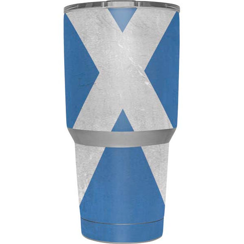 Scotland Flag Distressed Yeti 30oz Rambler Tumbler Skin