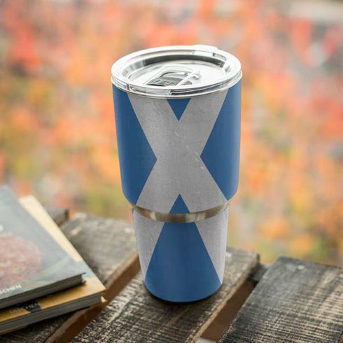 Scotland Flag Distressed Yeti 30oz Rambler Tumbler Skin