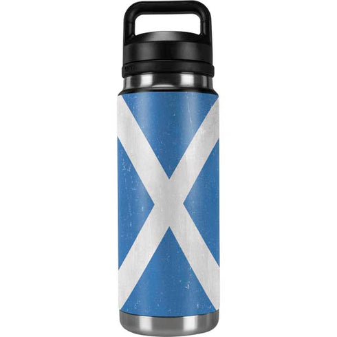 Scotland Flag Distressed YETI Rambler 26oz Bottle Skin