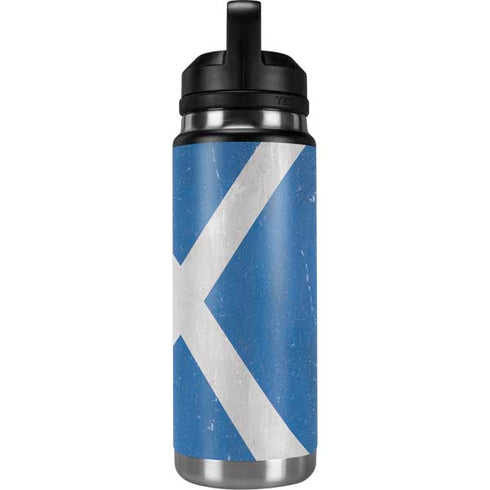 Scotland Flag Distressed YETI Rambler 26oz Bottle Skin