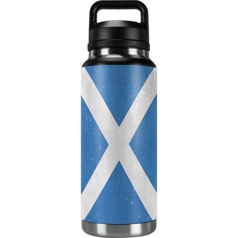 Scotland Flag Distressed YETI Rambler 36oz Bottle Skin