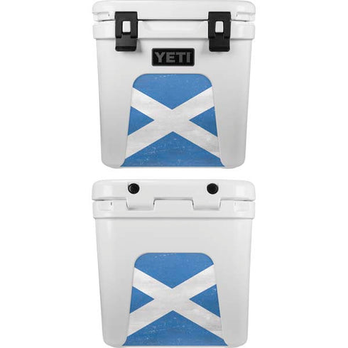 Scotland Flag Distressed YETI Roadie 24 Hard Cooler Skin