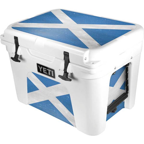 Scotland Flag Distressed YETI Tundra 35 Hard Cooler Skin