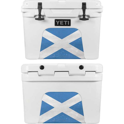 Scotland Flag Distressed YETI Tundra 35 Hard Cooler Skin