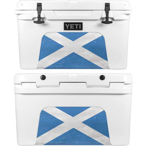 Scotland Flag Distressed YETI Tundra 45 Hard Cooler Skin