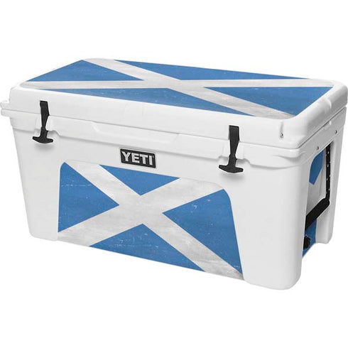 Scotland Flag Distressed YETI Tundra 75 Hard Cooler Skin