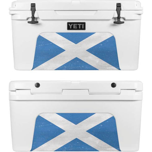 Scotland Flag Distressed YETI Tundra 75 Hard Cooler Skin