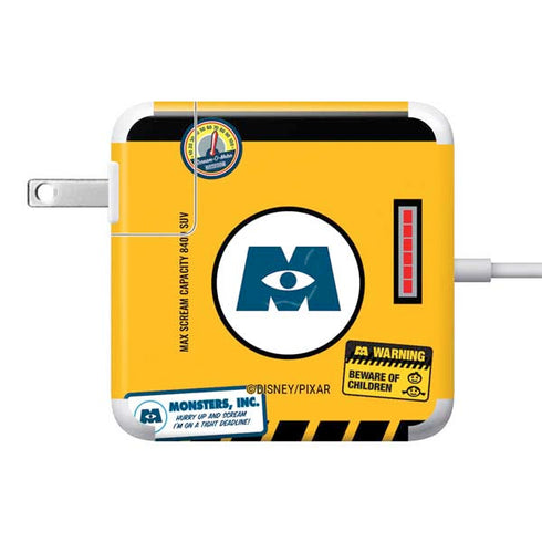 Disney Monsters Inc. Scream Canister 85W Power Adapter (15 and 17 inch MacBook Pro Charger) Skin