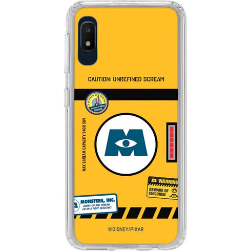 Disney Monsters Inc. Scream Canister Galaxy A10e Clear Case
