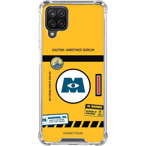 Disney Monsters Inc. Scream Canister Galaxy A12 Clear Case