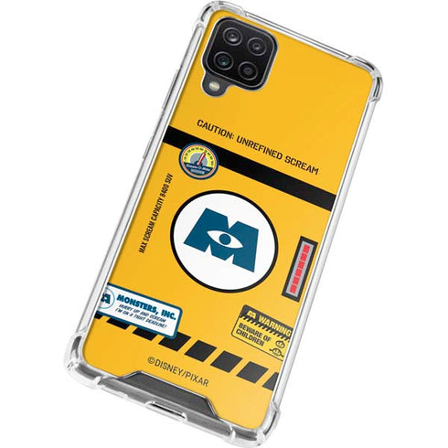 Disney Monsters Inc. Scream Canister Galaxy A12 Clear Case