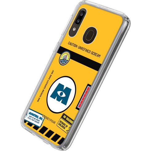 Disney Monsters Inc. Scream Canister Galaxy A20 Clear Case