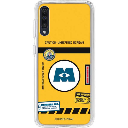 Disney Monsters Inc. Scream Canister Galaxy A50 Clear Case