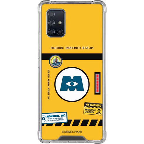 Disney Monsters Inc. Scream Canister Galaxy A71 5G Clear Case