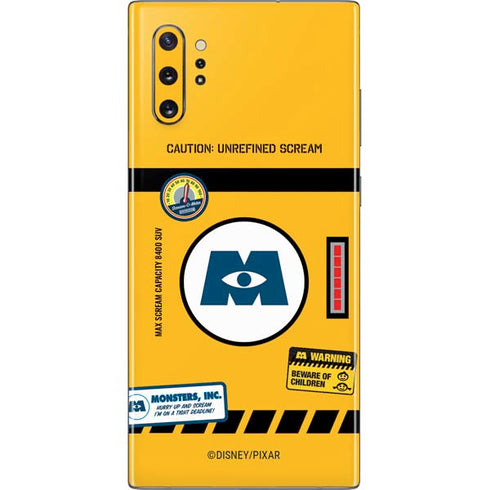 Disney Monsters Inc. Scream Canister Galaxy Note 10 Plus Skin