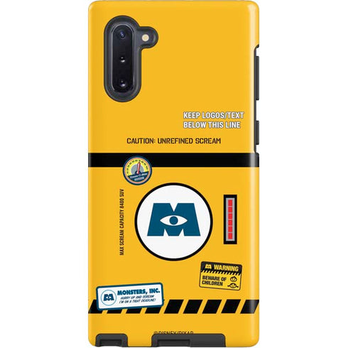 Disney Monsters Inc. Scream Canister Galaxy Note 10 Pro Case