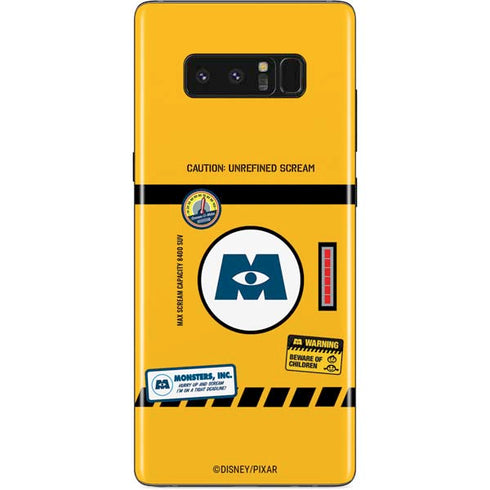Disney Monsters Inc. Scream Canister Galaxy Note 8 Skin
