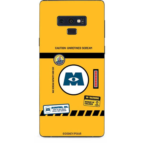 Disney Monsters Inc. Scream Canister Galaxy Note 9 Skin