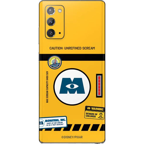 Disney Monsters Inc. Scream Canister Galaxy Note20 5G Skin