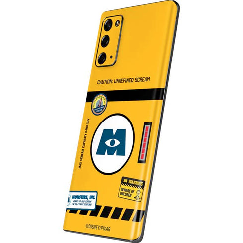 Disney Monsters Inc. Scream Canister Galaxy Note20 5G Skin