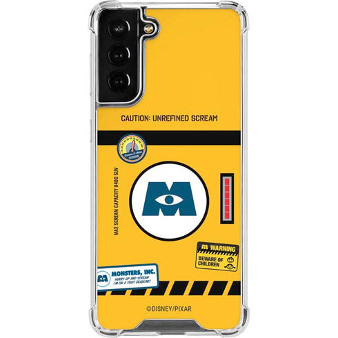 Disney Monsters Inc. Scream Canister Galaxy S21 FE Clear Case