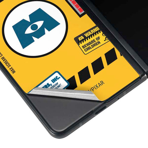 Disney Monsters Inc. Scream Canister Galaxy Z Fold3 5G Skin