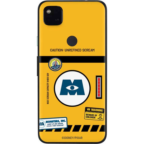 Disney Monsters Inc. Scream Canister Google Pixel 4a Skin