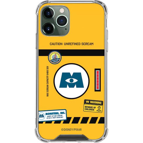 Disney Monsters Inc. Scream Canister iPhone 12 Pro Max Clear Case