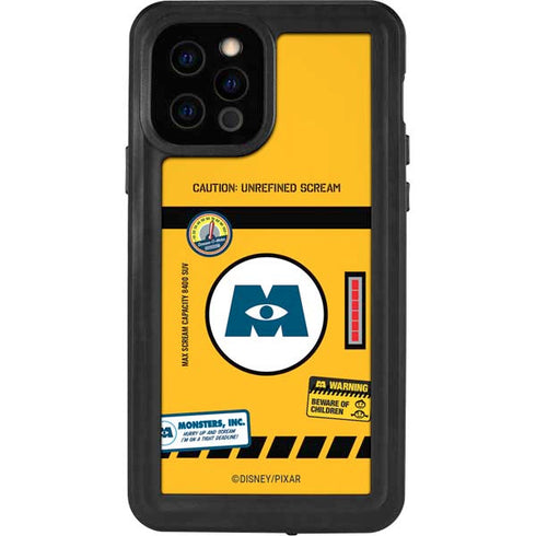 Disney Monsters Inc. Scream Canister iPhone 12 Pro Waterproof Case