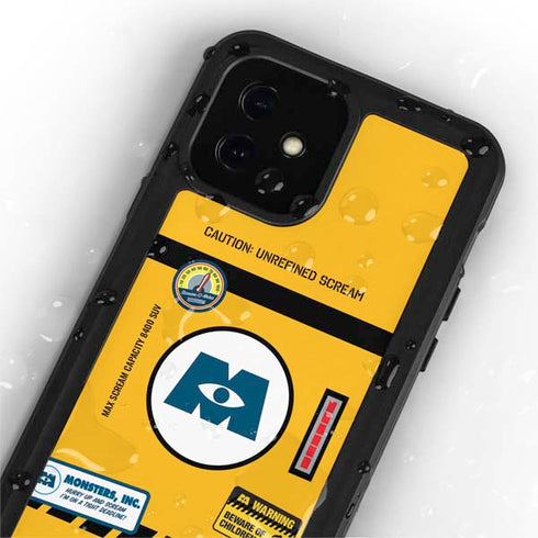 Disney Monsters Inc. Scream Canister iPhone 12 Waterproof Case