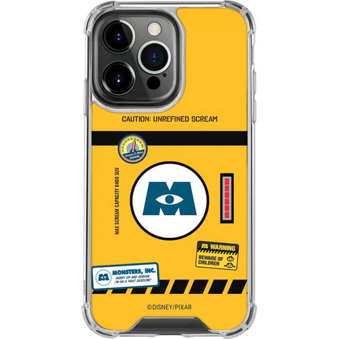 Disney Monsters Inc. Scream Canister iPhone 13 Pro Clear Case