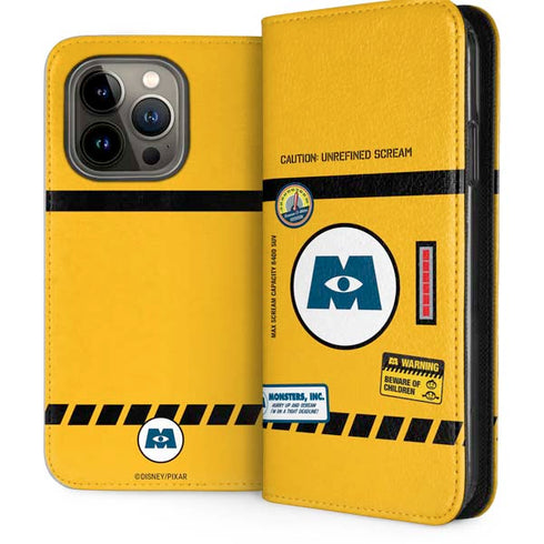 Disney Monsters Inc. Scream Canister iPhone 13 Pro Folio Case