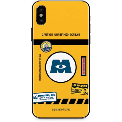 Disney Monsters Inc. Scream Canister iPhone XS Max Skin