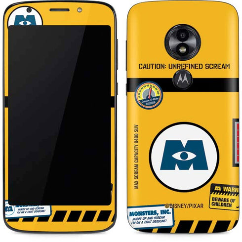 Disney Monsters Inc. Scream Canister Moto E5 Play Skin