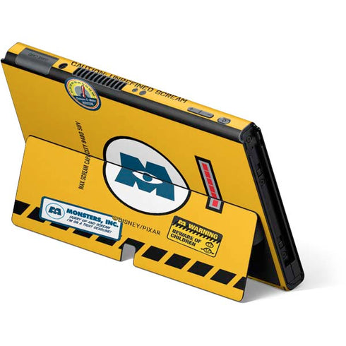 Disney Monsters Inc. Scream Canister Nintendo Switch OLED (2021) Skin